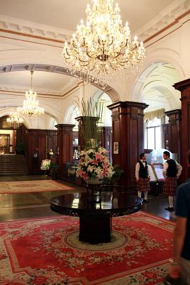 Lobby of the Astor House Hotel in Shanghai