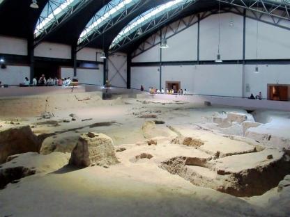 Banpo village excavation at the museum's site hall