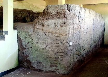 preserved part of the ancient Chengziya city wall