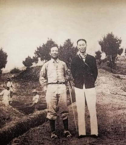 historic photo from the excavation of the Chengziya Site in the 1930s