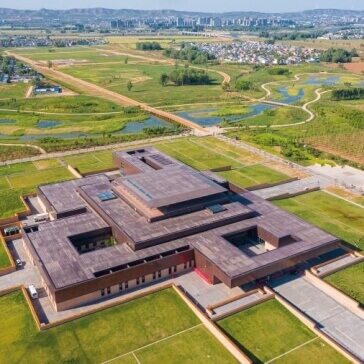 view of the Erlitou Relic Museum near Luoyang