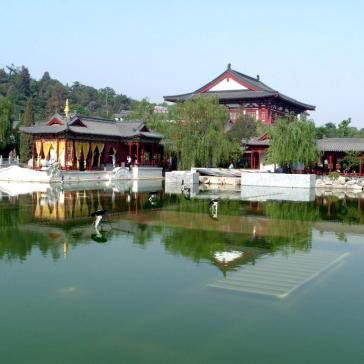 view of a section of the Huaqing Palace near Xi'an