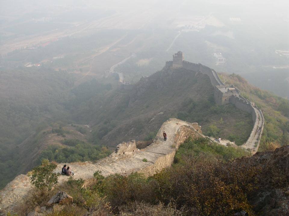 the unrenovated upper section of the Jiaoshan Great Wall