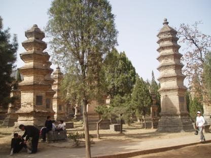 partial view of the Pagoda Forest right next to the main Shaolin Temple complex
