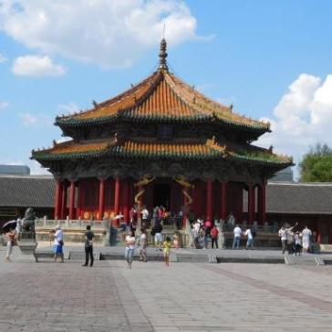 view of Dazheng Hall at the Shenyang Imperial Palace