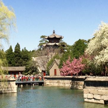 view of a section of Beijing's new Summer Palace Yiheyuan in the spring