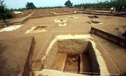 partial view of the actual excavation zone at the Yangshao Site