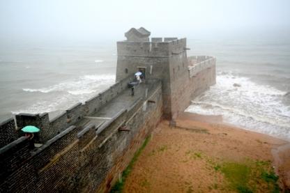 Old Dragon's Head - the eastern end of the Great Wall at Shanhaiguan