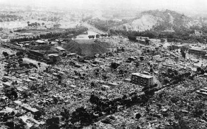 section of Tangshan after the 1976 earthquake
