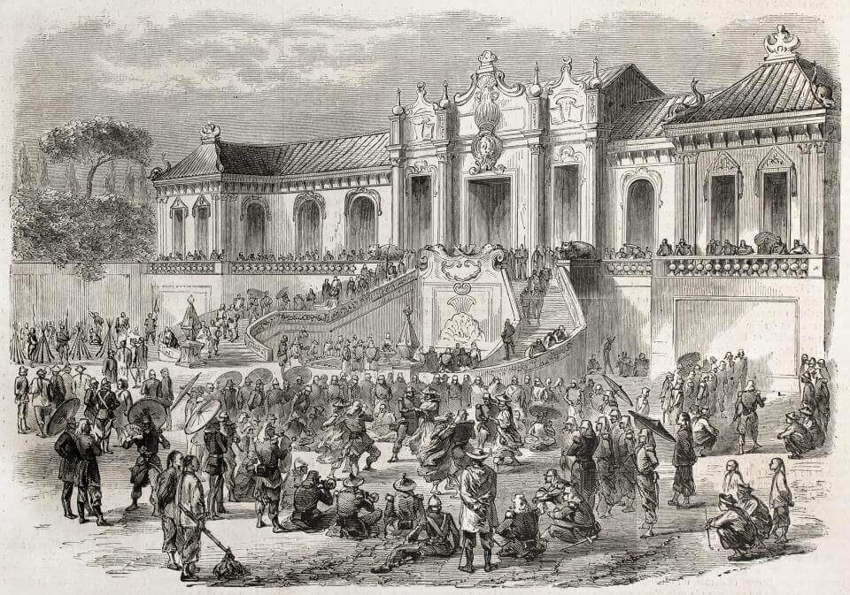 Looting of the Old Summer Palace Yuanmingyuan by Anglo-French forces in AD 1860