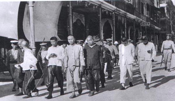Communists being rounded up during the days of the purge in Shanghai