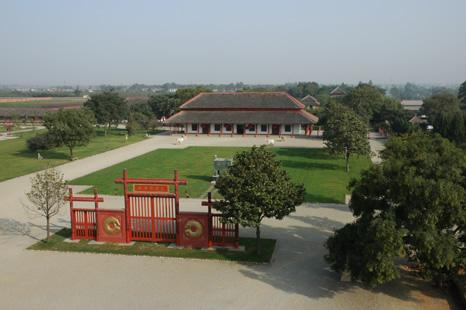 Entrance area of the Yin ruins museum in Anyang, Henan
