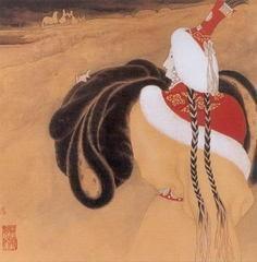 painting of Boerte, Genghis Khan's wife