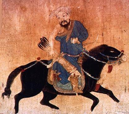 Ming dynasty painting of a Mongol light cavalryman