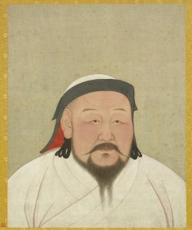 painting of Kublai Khan by the Nepalese artist Anige (an astronomer, engineer, painter, and confidant of Kublai Khan)