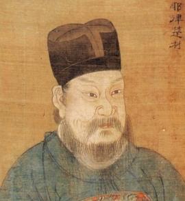 Portrait of Yelü Chucai, an administrator of the early Mongol Empire