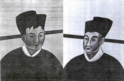 Left: Portrait of the Song Emperor Duanzong Right: Portrait of the Song Emperor Gong